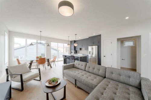 96 Fireside Common, Cochrane, AB - Indoor Photo Showing Living Room