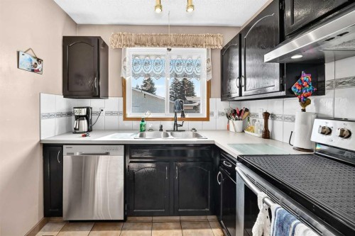6432 Rundlehorn Drive Ne, Calgary, AB - Indoor Photo Showing Kitchen With Double Sink