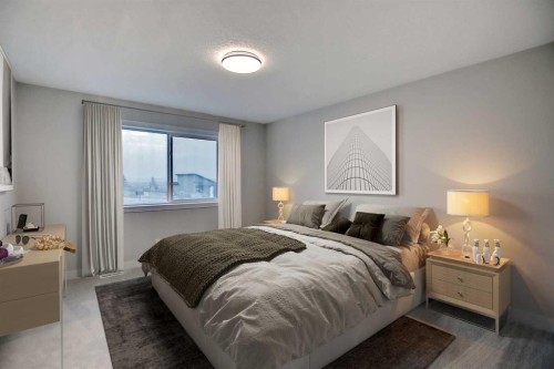 12 Topaz Place, Cochrane, AB - Indoor Photo Showing Bedroom