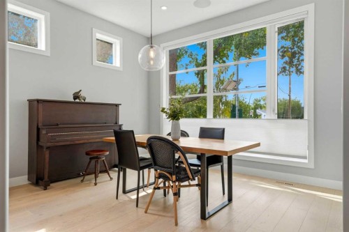2014 6 Street Ne, Calgary, AB - Indoor Photo Showing Dining Room