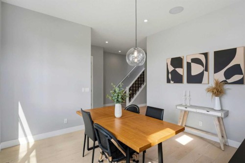 2014 6 Street Ne, Calgary, AB - Indoor Photo Showing Dining Room