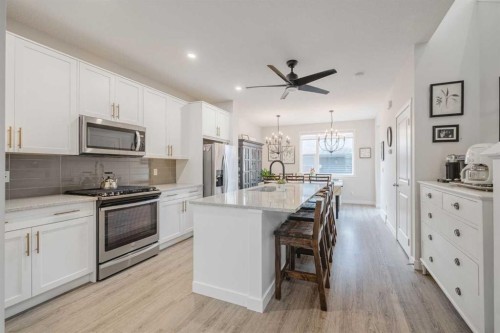 788 Walgrove Boulevard Se, Calgary, AB - Indoor Photo Showing Kitchen With Stainless Steel Kitchen With Upgraded Kitchen