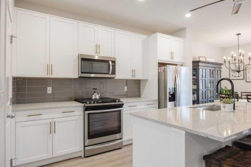 788 Walgrove Boulevard Se, Calgary, AB - Indoor Photo Showing Kitchen With Stainless Steel Kitchen With Upgraded Kitchen