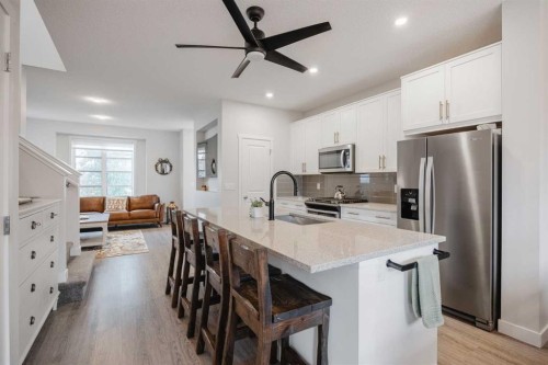 788 Walgrove Boulevard Se, Calgary, AB - Indoor Photo Showing Kitchen With Stainless Steel Kitchen With Upgraded Kitchen