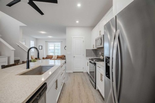 788 Walgrove Boulevard Se, Calgary, AB - Indoor Photo Showing Kitchen With Stainless Steel Kitchen With Upgraded Kitchen