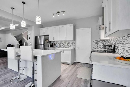 50 Cityside Terrace Ne, Calgary, AB - Indoor Photo Showing Kitchen With Stainless Steel Kitchen With Upgraded Kitchen