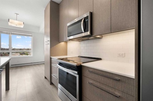 1425-76 Cornerstone Passage Ne, Calgary, AB - Indoor Photo Showing Kitchen With Upgraded Kitchen