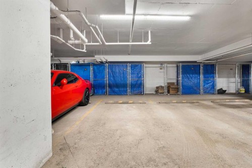 1425-76 Cornerstone Passage Ne, Calgary, AB - Indoor Photo Showing Garage