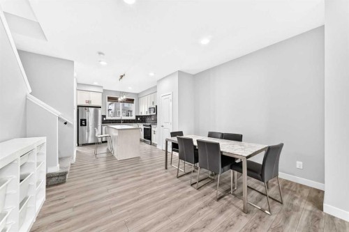 164 Langwell Common Se, Airdrie, AB - Indoor Photo Showing Dining Room