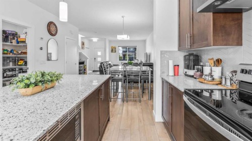 1813 Cornerstone Boulevard Ne, Calgary, AB - Indoor Photo Showing Kitchen With Upgraded Kitchen