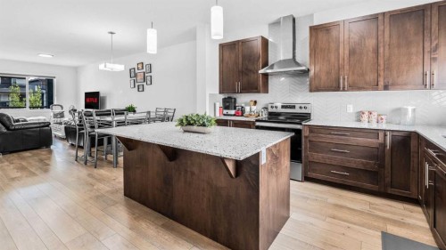 1813 Cornerstone Boulevard Ne, Calgary, AB - Indoor Photo Showing Kitchen With Upgraded Kitchen
