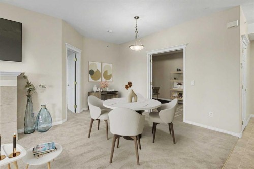 205-15 Everstone Drive Sw, Calgary, AB - Indoor Photo Showing Dining Room