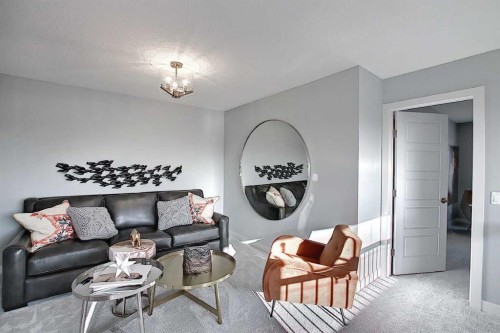 16 Topaz Place, Cochrane, AB - Indoor Photo Showing Living Room