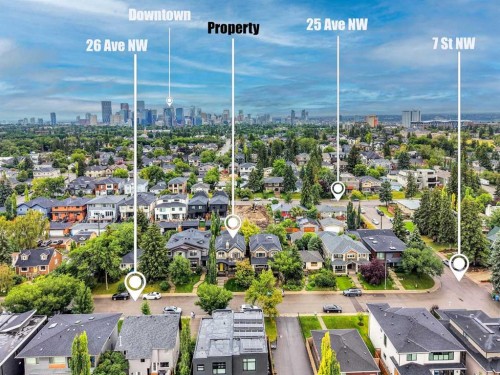 729 26 Avenue Nw, Calgary, AB - Outdoor With View