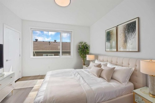209-101 Panatella Square Nw, Calgary, AB - Indoor Photo Showing Bedroom