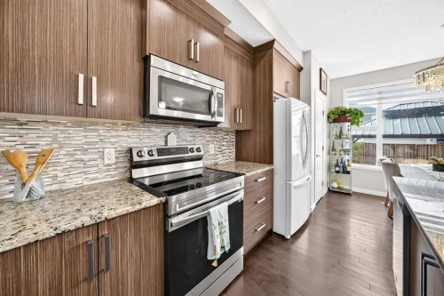 98 Saddlelake Terrace, Calgary, AB - Indoor Photo Showing Kitchen With Upgraded Kitchen