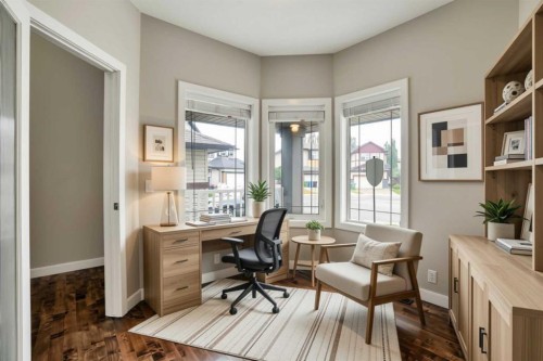 92 Everglen Close Sw, Calgary, AB - Indoor Photo Showing Office