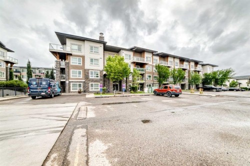 1411-240 Skyview Ranch Road Ne, Calgary, AB - Outdoor With Balcony With Facade