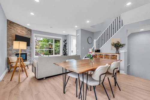 1-309 12 Avenue Ne, Calgary, AB - Indoor Photo Showing Dining Room