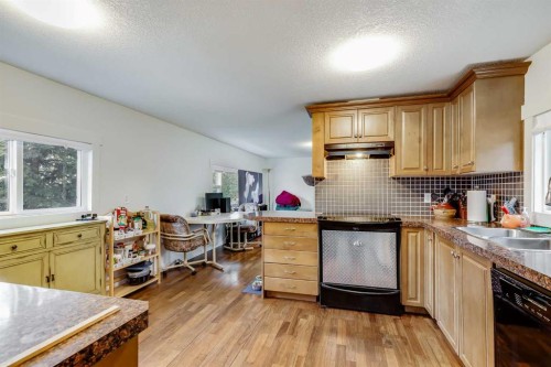 56 Spring Dale Circle Se, Airdrie, AB - Indoor Photo Showing Kitchen With Double Sink