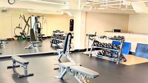 5-148 Rockyledge View Nw, Calgary, AB - Indoor Photo Showing Gym Room