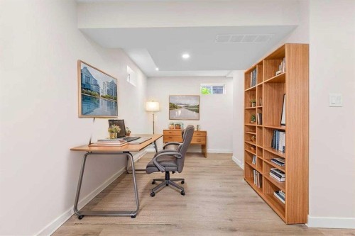 2007 Cottonwood Crescent Se, Calgary, AB - Indoor Photo Showing Office