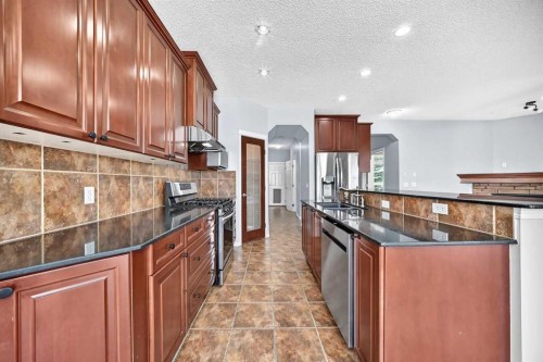 214 Royal Birch Heath Nw, Calgary, AB - Indoor Photo Showing Kitchen With Upgraded Kitchen