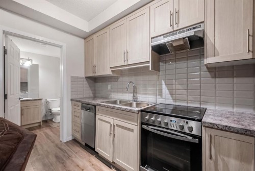61 Cityline Gate Ne, Calgary, AB - Indoor Photo Showing Kitchen With Double Sink