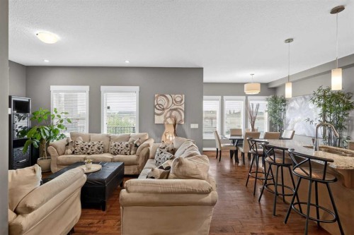 268 Rainbow Falls Green, Chestermere, AB - Indoor Photo Showing Living Room