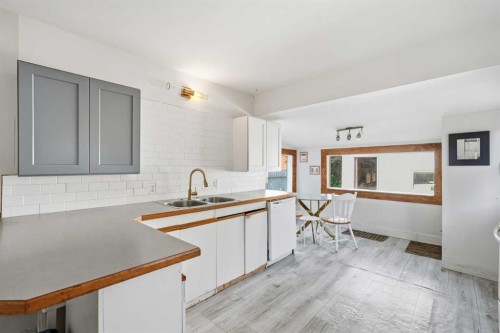 211 7 Street Ne, Calgary, AB - Indoor Photo Showing Kitchen With Double Sink