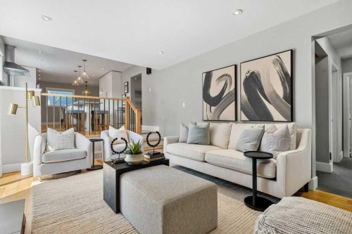 10411 Maplemont Road Se, Calgary, AB - Indoor Photo Showing Living Room