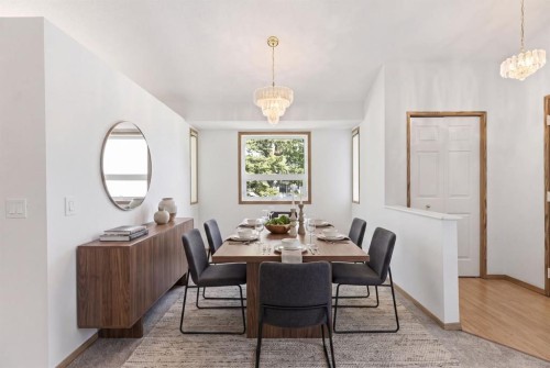 90 Martinridge Crescent Ne, Calgary, AB - Indoor Photo Showing Dining Room