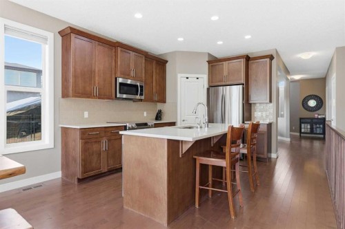125 Walden Rise Se, Calgary, AB - Indoor Photo Showing Kitchen With Stainless Steel Kitchen With Upgraded Kitchen