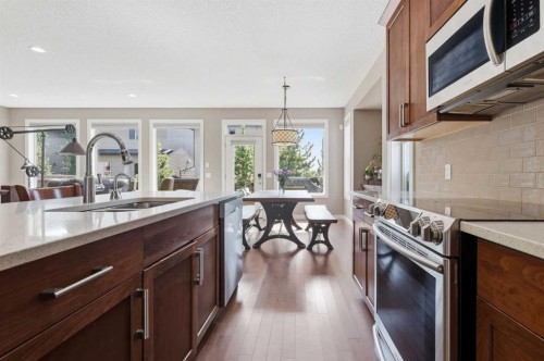 125 Walden Rise Se, Calgary, AB - Indoor Photo Showing Kitchen With Double Sink With Upgraded Kitchen
