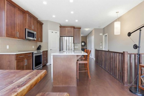 125 Walden Rise Se, Calgary, AB - Indoor Photo Showing Kitchen With Stainless Steel Kitchen