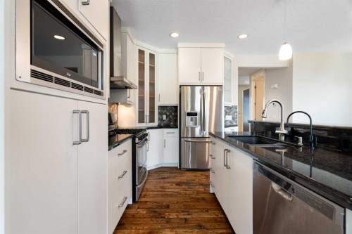 448 25 Avenue Nw, Calgary, AB - Indoor Photo Showing Kitchen With Double Sink With Upgraded Kitchen