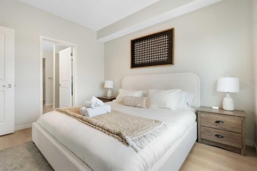 6412-20295 Seton Way Se, Calgary, AB - Indoor Photo Showing Bedroom