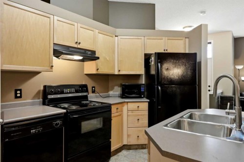140 Promenade Way Se, Calgary, AB - Indoor Photo Showing Kitchen With Double Sink