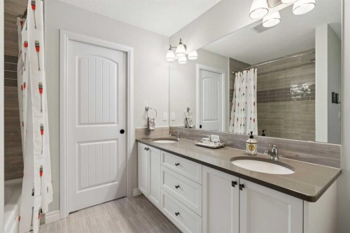14 Riviera View, Cochrane, AB - Indoor Photo Showing Bathroom