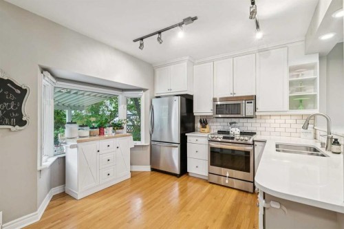 2027 4 Avenue Nw, Calgary, AB - Indoor Photo Showing Kitchen With Double Sink