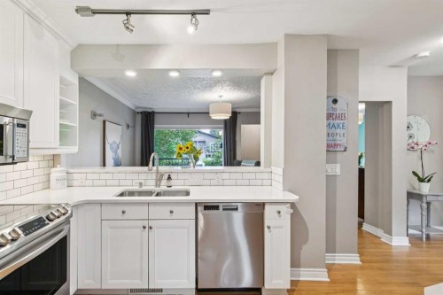 2027 4 Avenue Nw, Calgary, AB - Indoor Photo Showing Kitchen With Double Sink