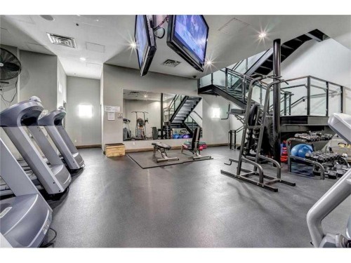 206-210 15 Avenue Se, Calgary, AB - Indoor Photo Showing Gym Room