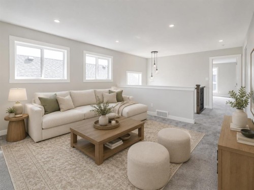 137 Creekside Way Sw, Calgary, AB - Indoor Photo Showing Living Room