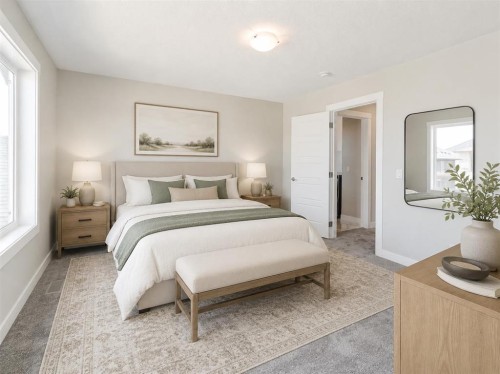 137 Creekside Way Sw, Calgary, AB - Indoor Photo Showing Bedroom