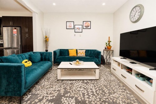 146 Skyview Point Crescent Ne, Calgary, AB - Indoor Photo Showing Living Room