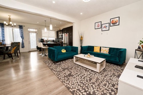 146 Skyview Point Crescent Ne, Calgary, AB - Indoor Photo Showing Living Room