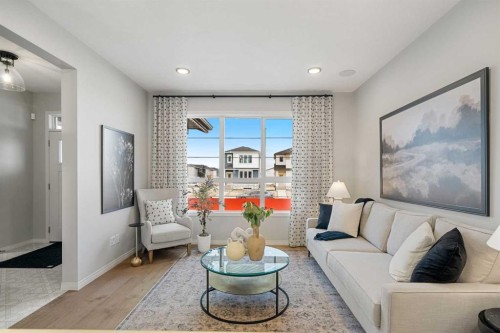 541 Bridgeport Street, Chestermere, AB - Indoor Photo Showing Living Room