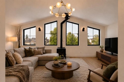 692 West Chestermere Drive, Chestermere, AB - Indoor Photo Showing Living Room
