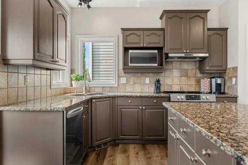 19 Citadel Ridge Close Nw, Calgary, AB - Indoor Photo Showing Kitchen With Double Sink With Upgraded Kitchen