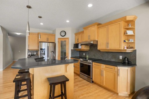 35 Covepark Place Ne, Calgary, AB - Indoor Photo Showing Kitchen With Stainless Steel Kitchen